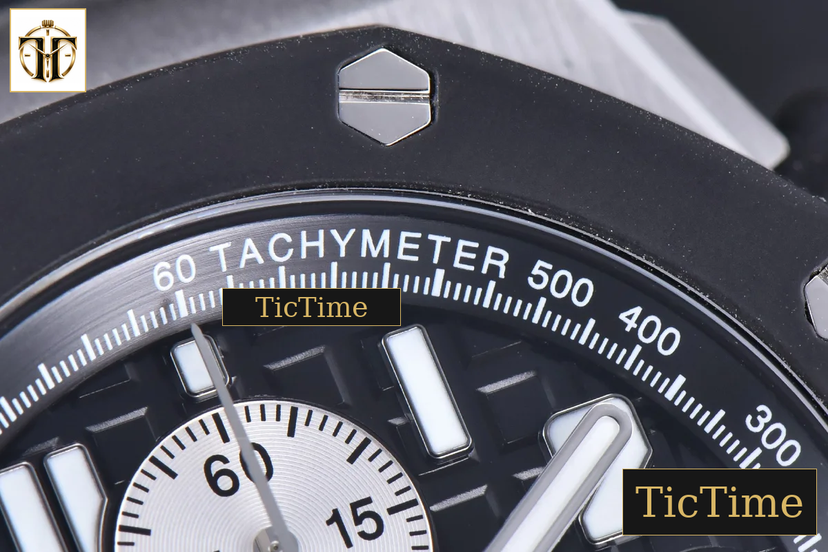 Royal Oak Offshore Rubberclad 25940SK 42mm JF Black/Silver Dial Rubber Strap A7750 — foto 10