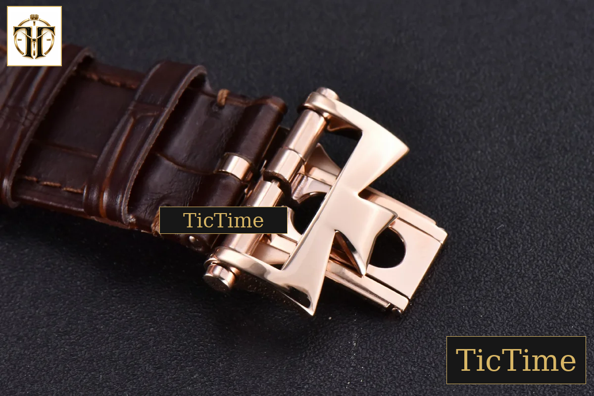 Overseas 47040 42mm MKF RG Brown Dial Leather Strap 9015 — foto 19