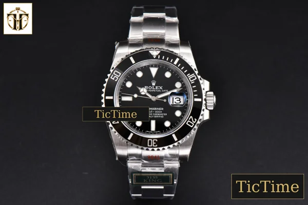 Foto frontal — Submariner LN 40m 116610 40.5mm King Factory Black Ceramic Black Dial SS Bracelet VS3135