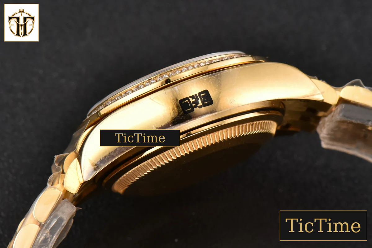 DateJust Ladies 28mm WF YG Diamond Gold Dial Diamond Marker Jubilee Bracelet A2236 — foto 18