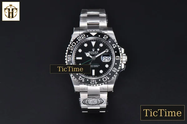 Foto frontal — GMT Master II GRNR 904L 126710 40mm Clean Factory Black/Gray Bezel Black Dial Osyter Bracelet DD3285