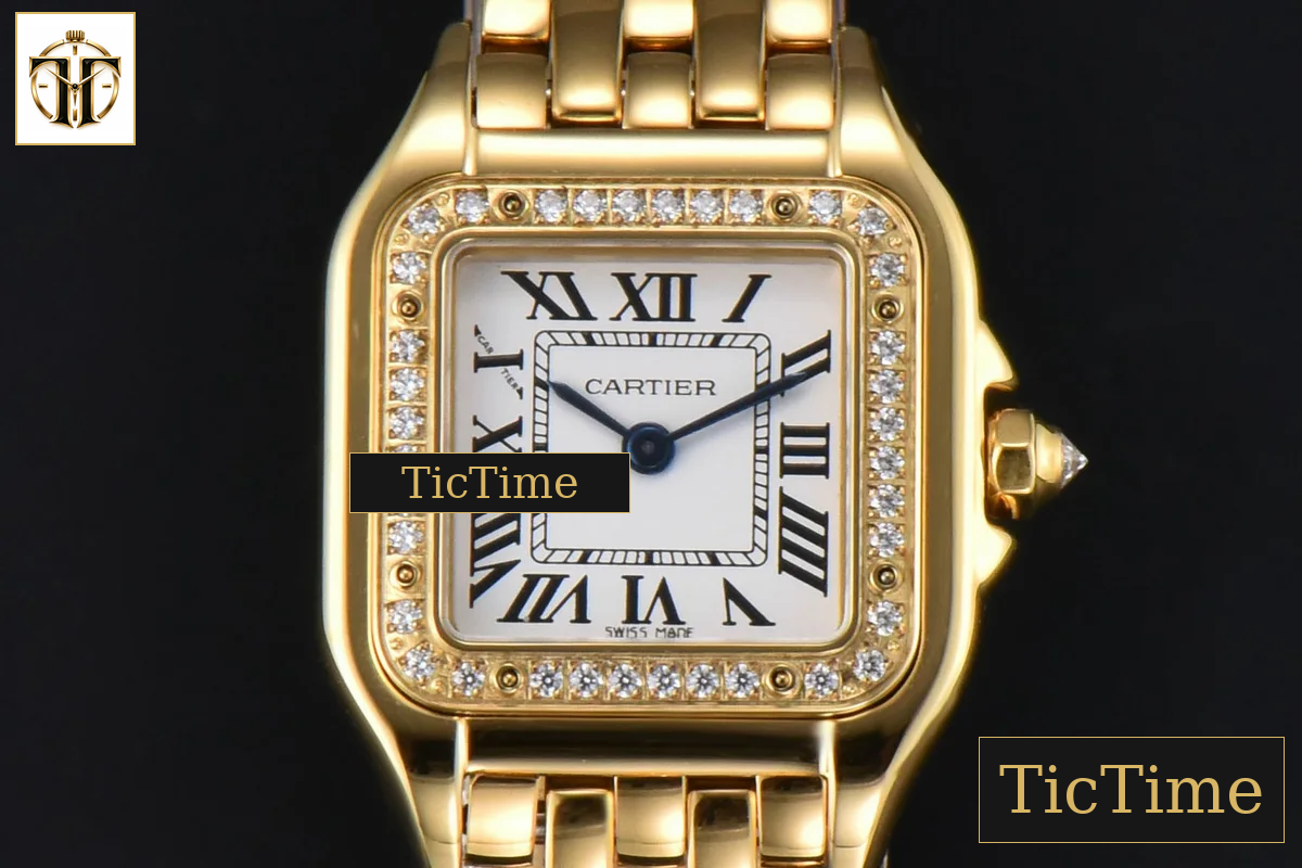 Panthère Secrete Ladies 22mm BVF YG White Dial Diamond Bezel YG Bracelet Ronda Quartz — foto 2