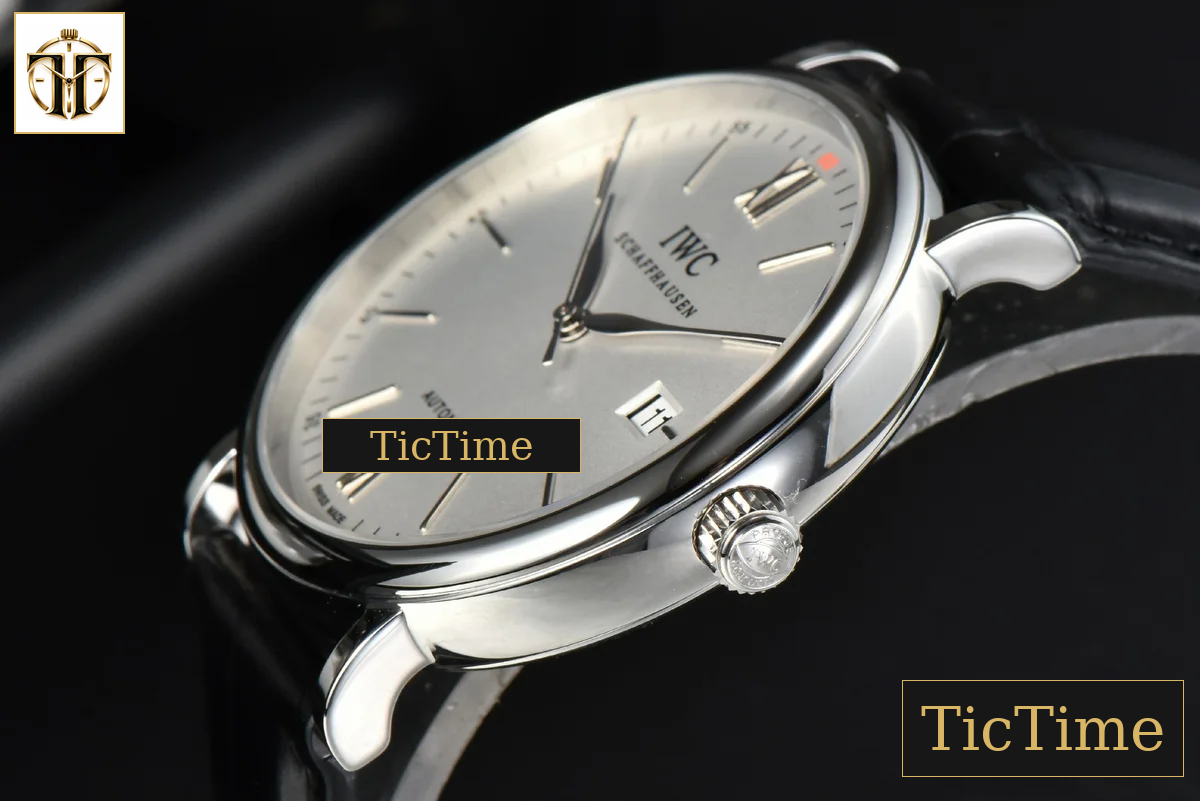 Portofino Automatic 40mm ZF White Dial Silver Hands Black Croc Strap A9019 — foto 9