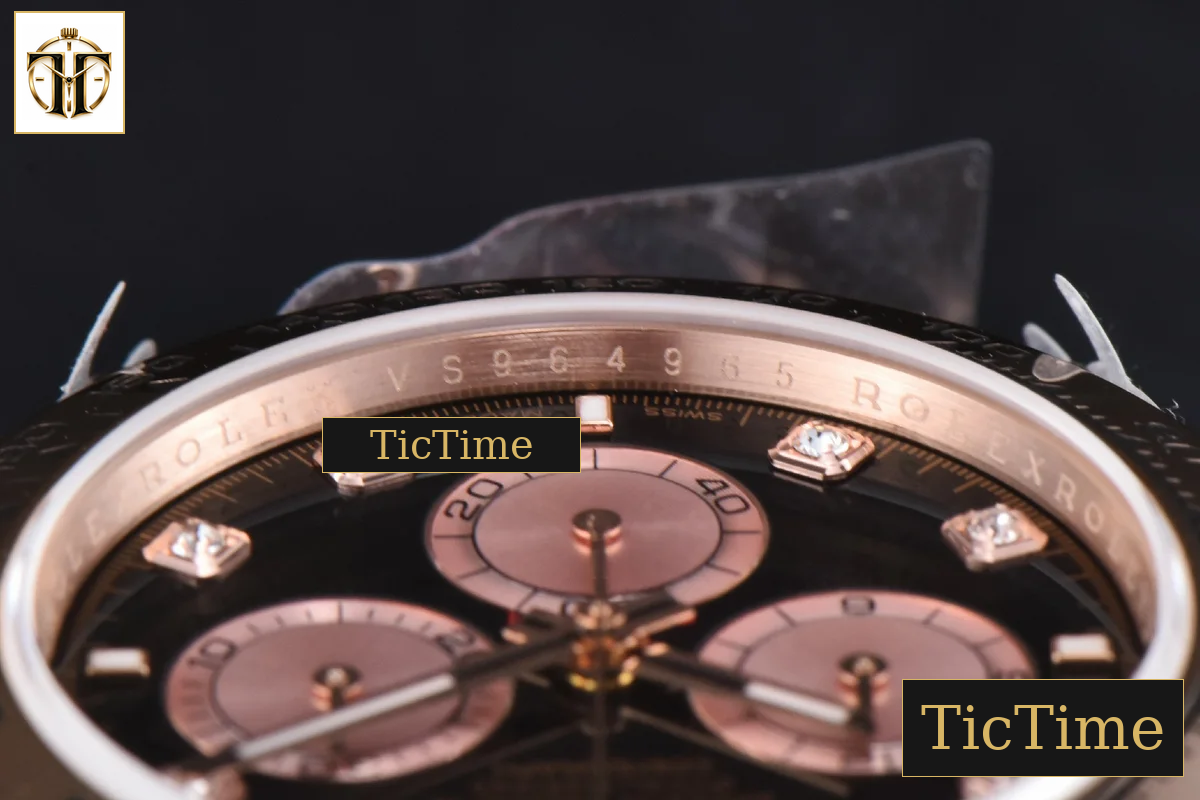 Daytona 904L 126515 40mm BPF RG Black Dial RG Subdial Diamond Marker RG Bracelet SH4131 — foto 15
