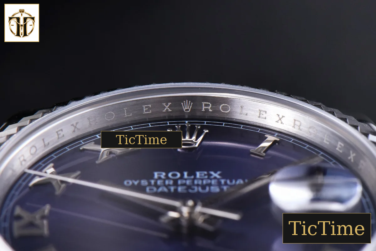 Datejust 41mm GMF SS Blue Dial Roma Marker Fluted Bezel Jubille Bracelet VR3235 — foto 12