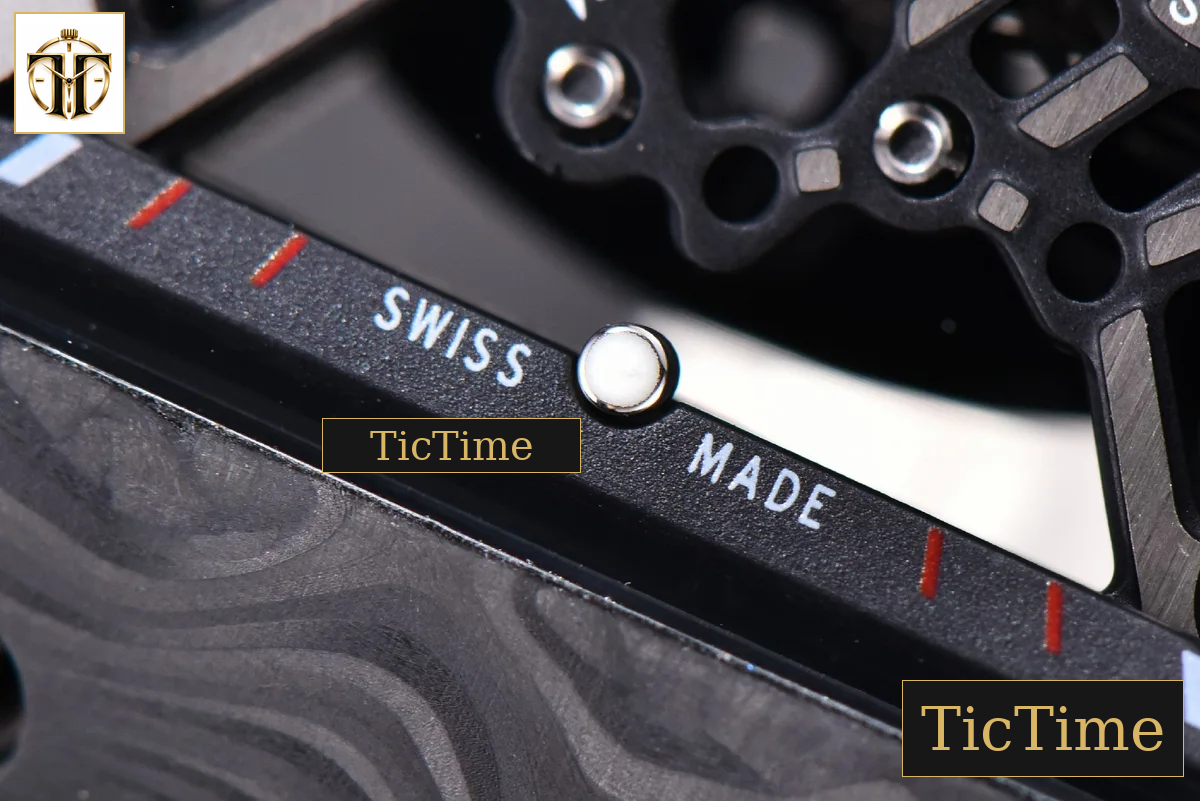 RM035-02 KVF Skeleton Dial White Black Rubber Strap V3 Miyota8215 — foto 9
