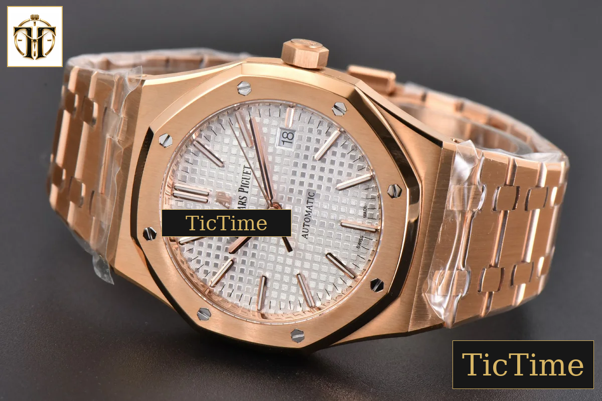 Royal Oak 15400 41mm ZF RG White Textured Dial RG Bracelet SA3120 — foto 14
