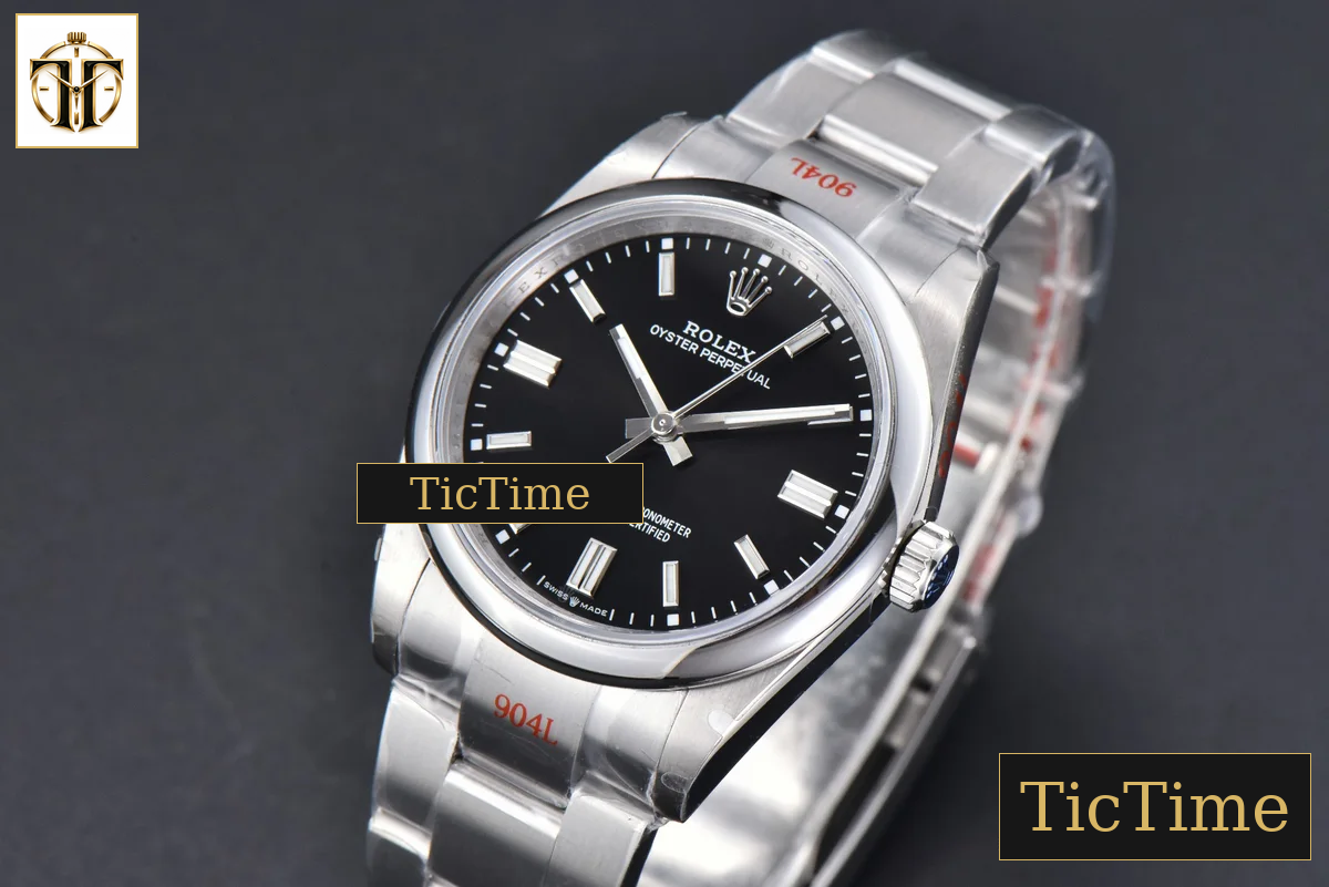 Oyster Perpetual 904L 126000 36mm GMF Black Dial SS Bracelet VR3230 — foto 5