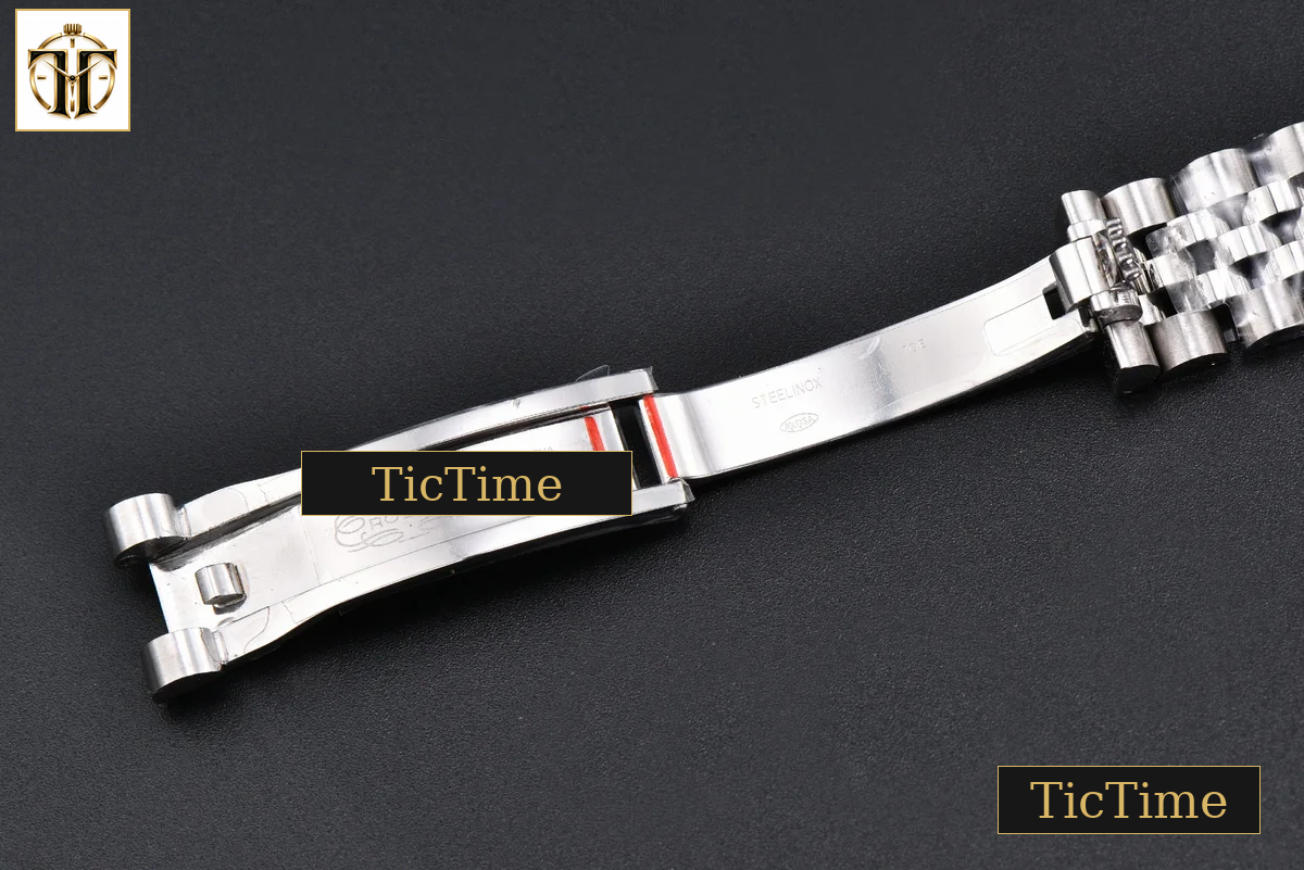 DateJust 904L 31mm GMF Diamond Bezel Red Dial Diamond Marker SS Jubilee Bracelet A2824 — foto 31