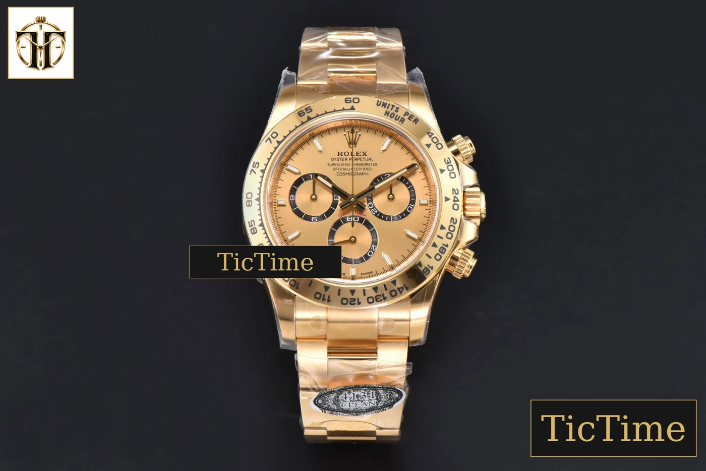 Vista frontal — Daytona 126508 40mm Clean Factory YG YG / YG Subdial YG Bracelet DD4131