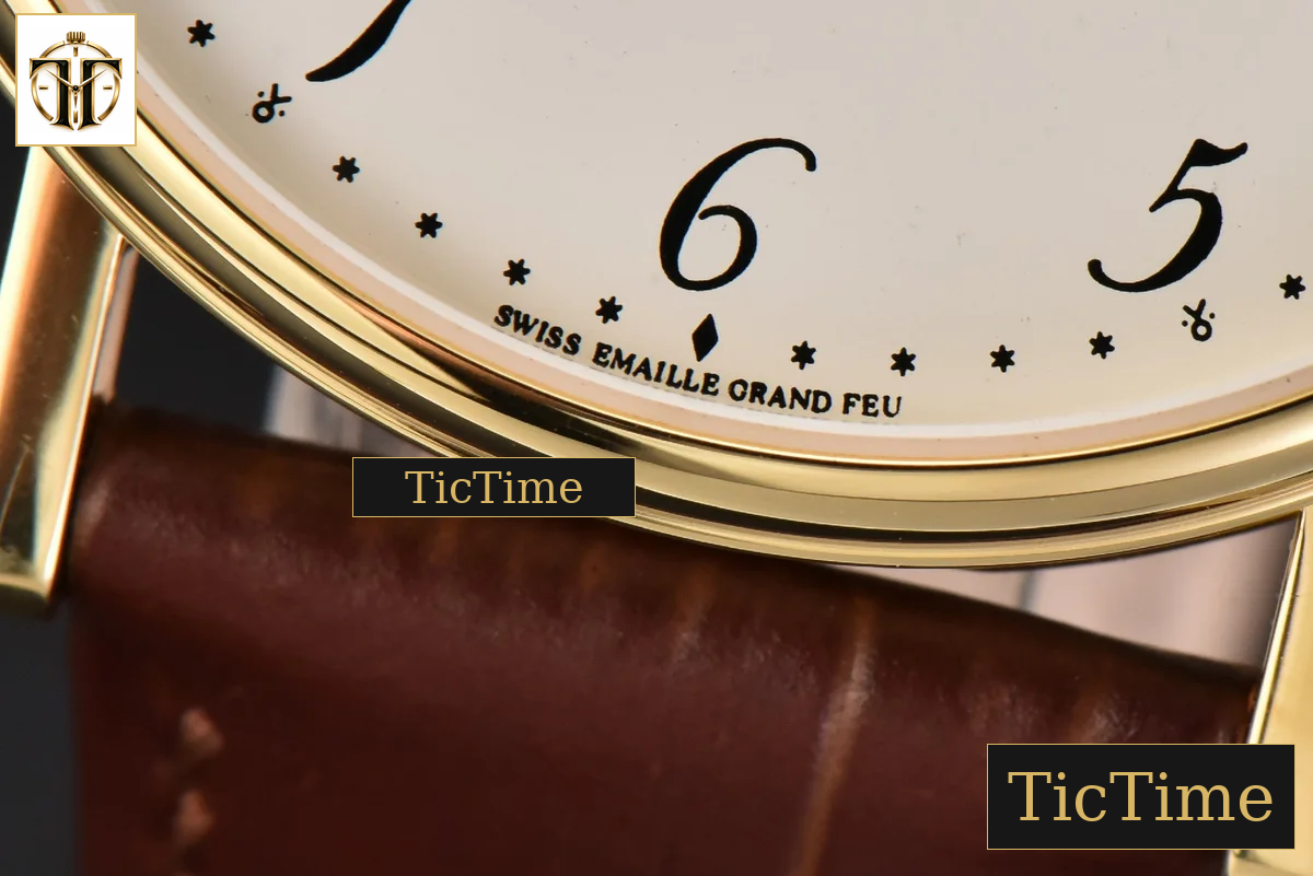 Classique 5177 38mm LTF YG White Dial Digital Marker Brown Leather Strap MY9015 — foto 7