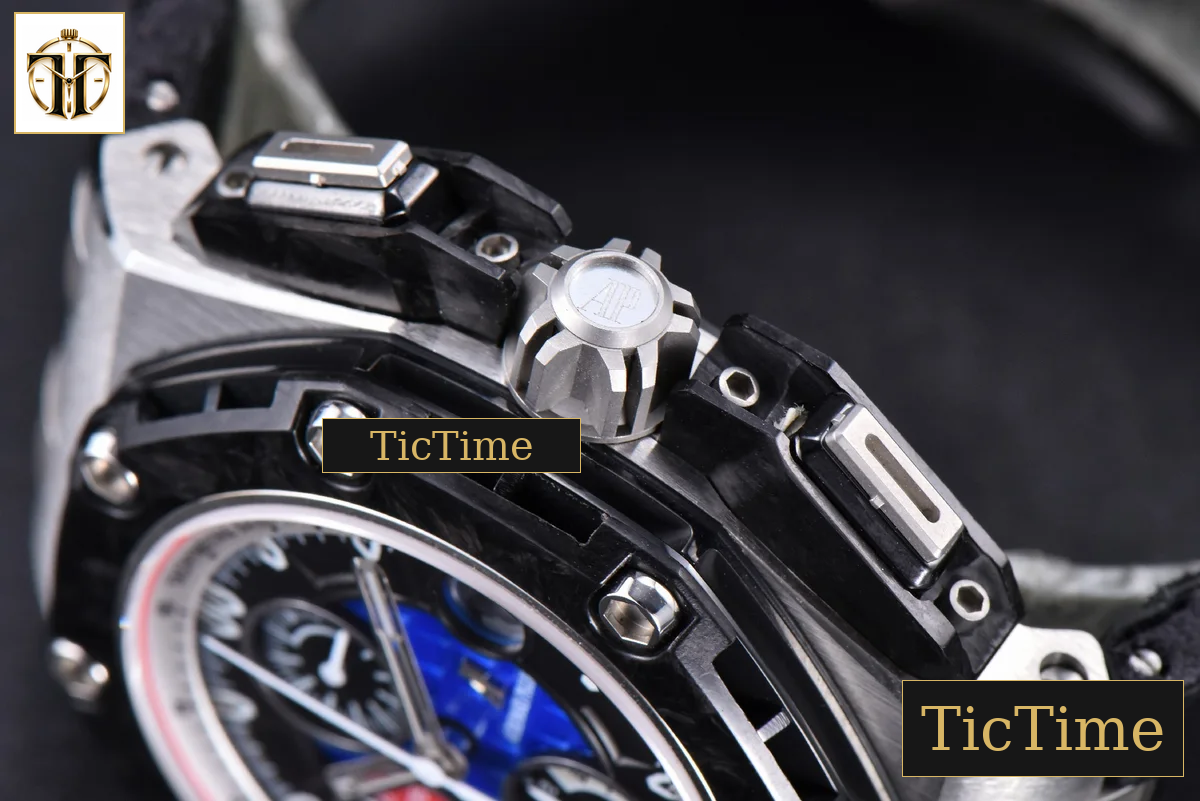 Royal Oak Offshore Grand Prix Forge Carbon Parts 44mm JF Blue Dial Leather Strap V3 A3126 — foto 18