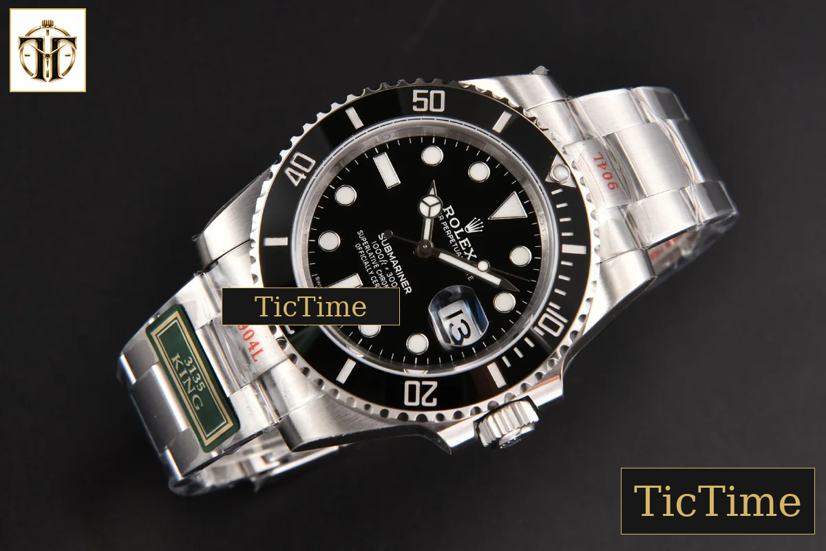 Submariner LN 40m 116610 40.5mm King Factory Black Ceramic Black Dial SS Bracelet VS3135 — foto 15