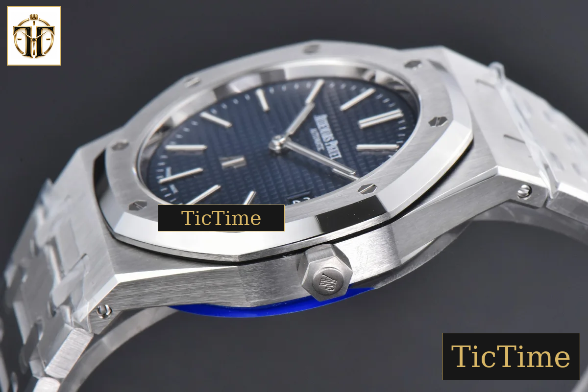 Royal Oak “50th Anniversary” 16202 39mm ZF Blue Textured Dial SS Bracelet A7121 — foto 12