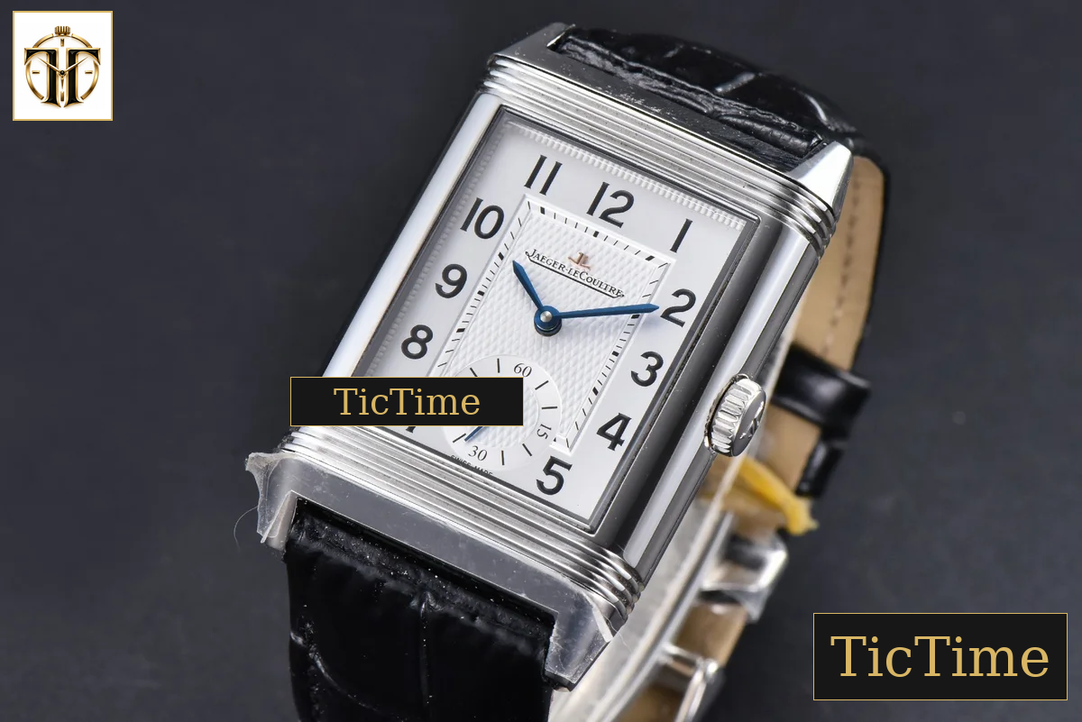Master Reverso Tribute Small Seconds 30x47mm MGF White Circle Dial Black Leather Strap A854A — foto 4