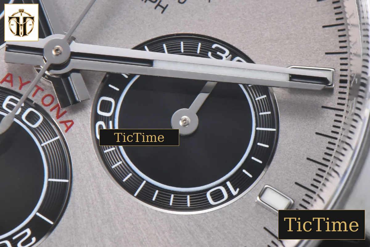 Daytona 126509 40mm Clean Factory Grey Black Subdial Lume Marker SS Bracelet DD4131 — foto 7