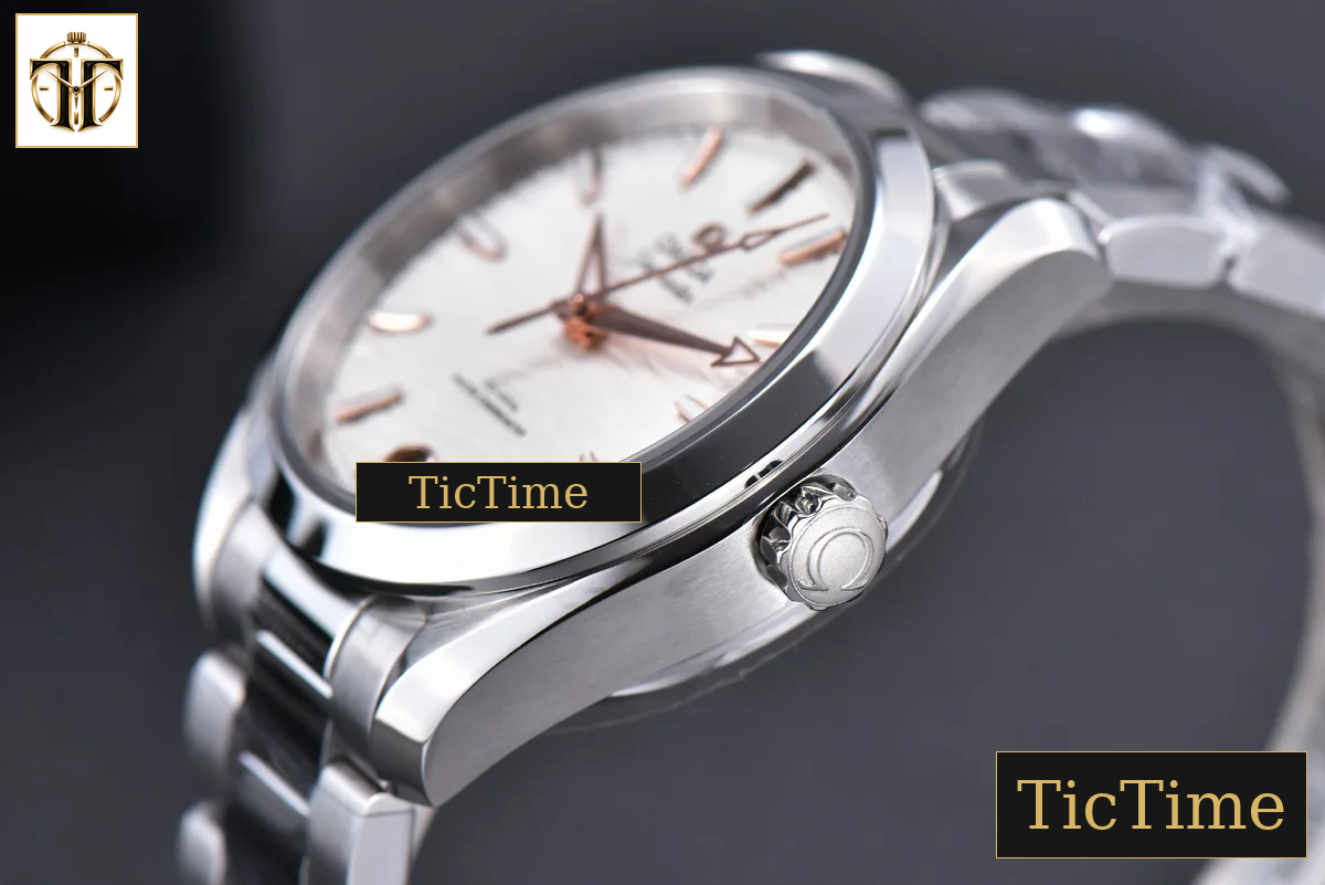 Aqua Terra 150M Ladies 34mm VSF White Wave Dial RG Marker SS Bracelet A8800 — foto 11