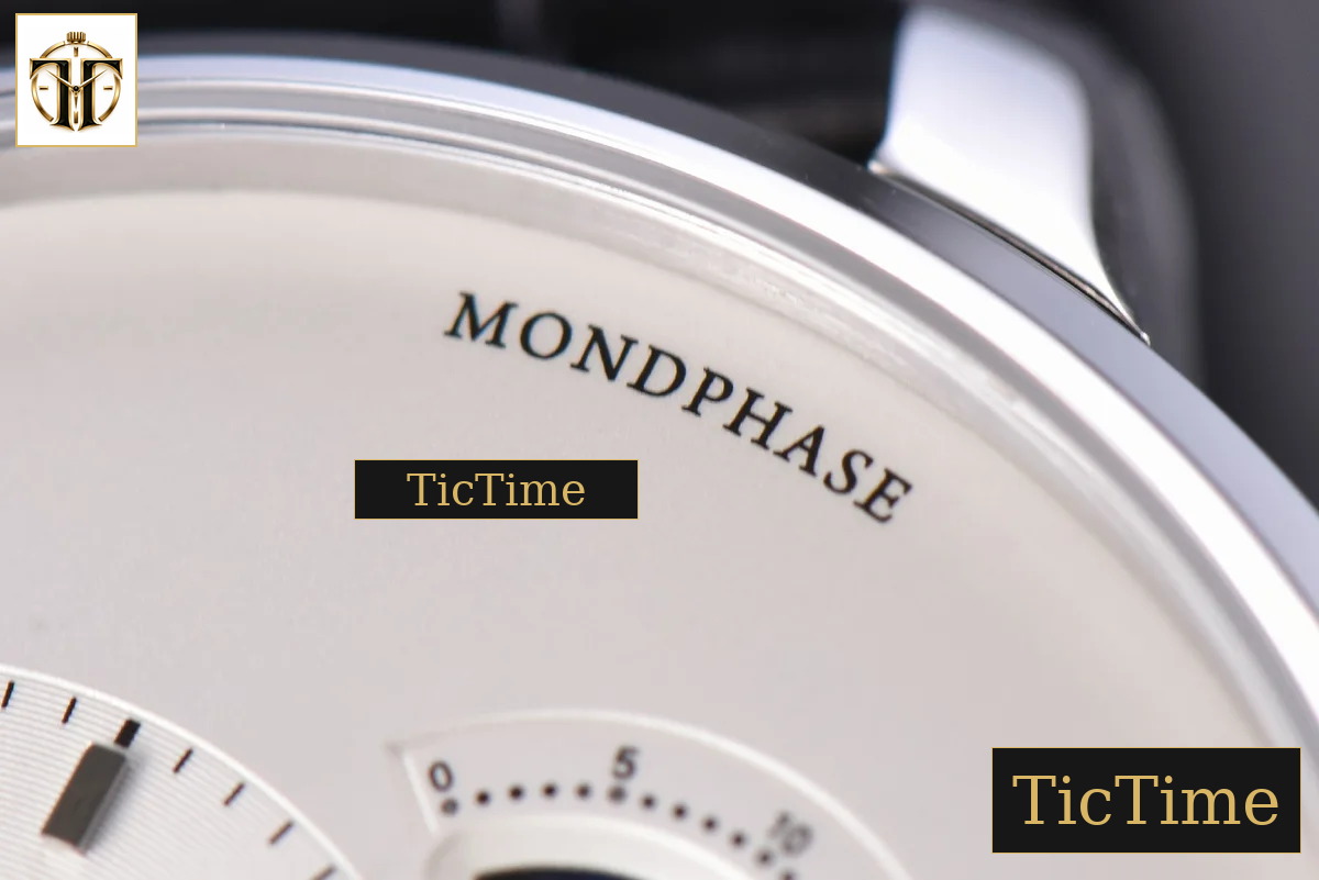 PanoMatic Lunar 40mm TZF White Dial Black Leather Strap A23J — foto 5