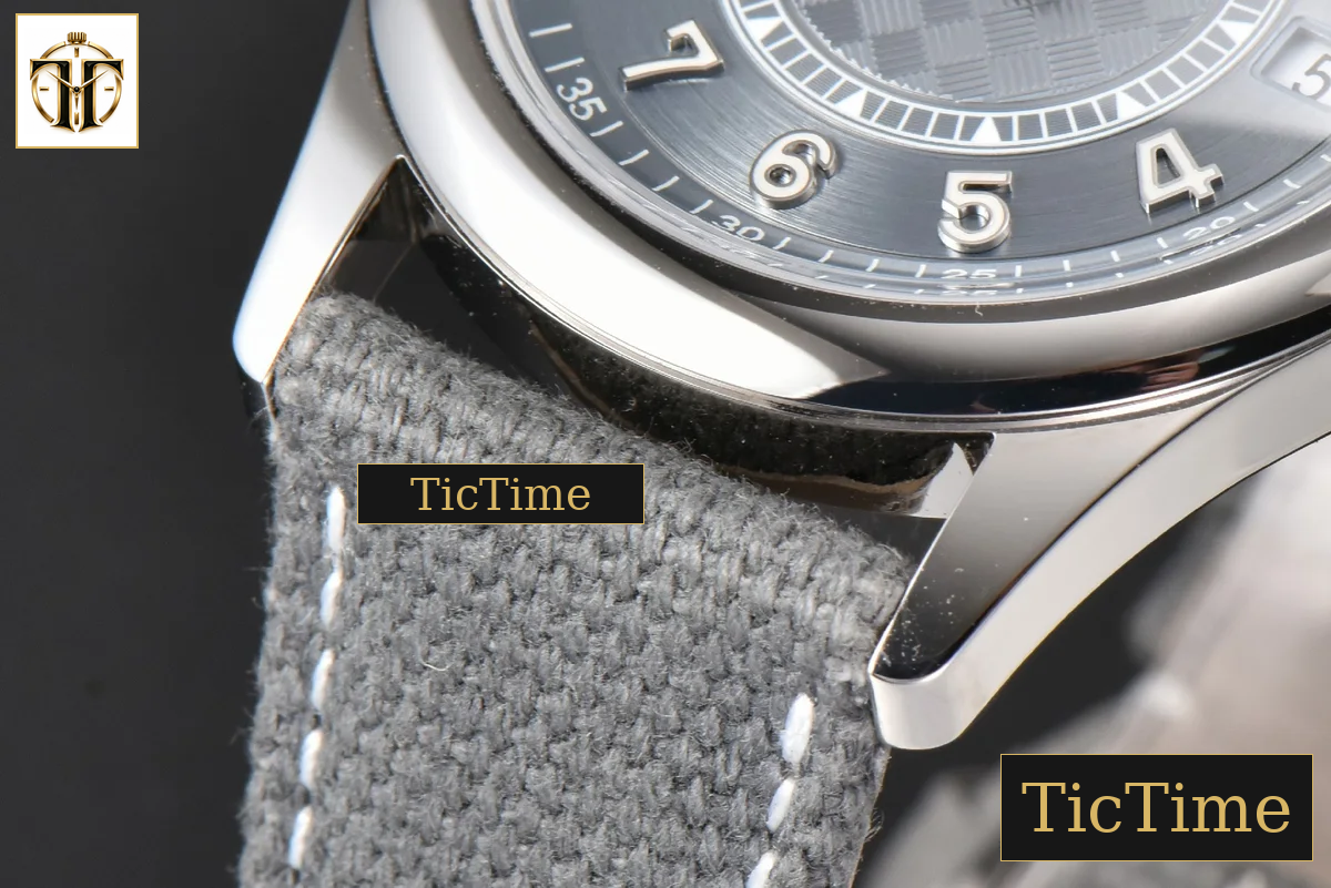 Calatrava 6007 40mm PPF Grey Blue Dial Gray Nylon Strap 324CS — foto 10
