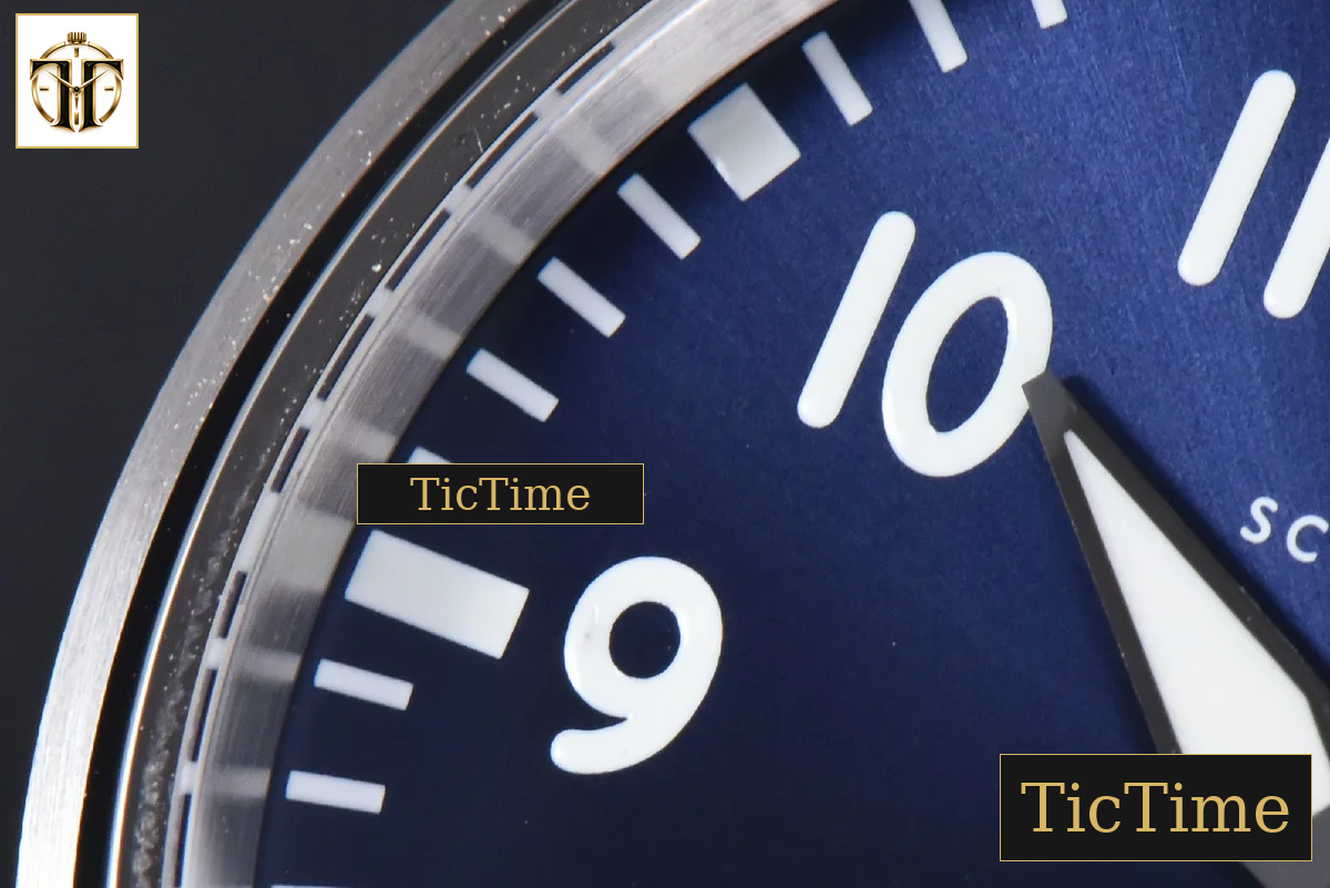 Mark XX IWC328203 40mm GSF Blue Dial Blue Leather Strap A2892 — foto 5