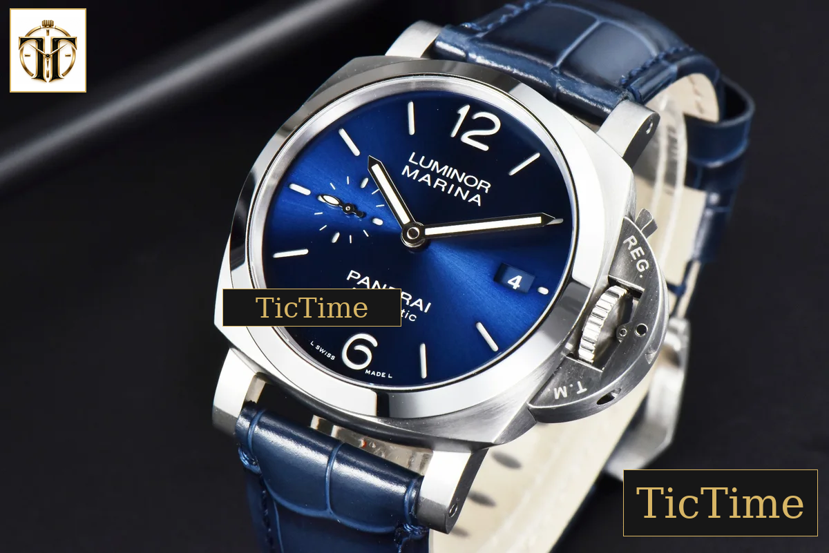PAM1393 42mm VSF Blue Dial Blue Leather Strap P9010 — foto 4