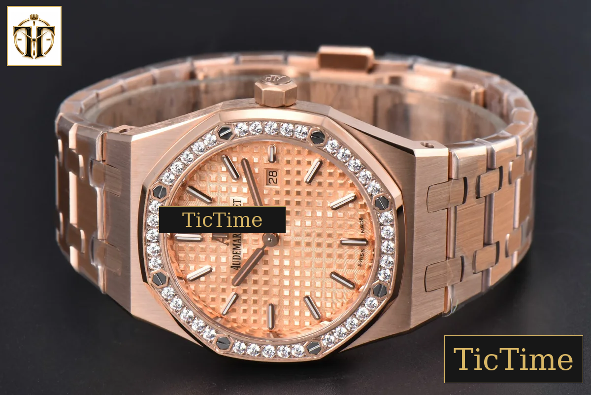 Royal Oak Ladies 67651OR 33mm ZF RG Diamond RG Dial RG Bracelet Quartz — foto 13