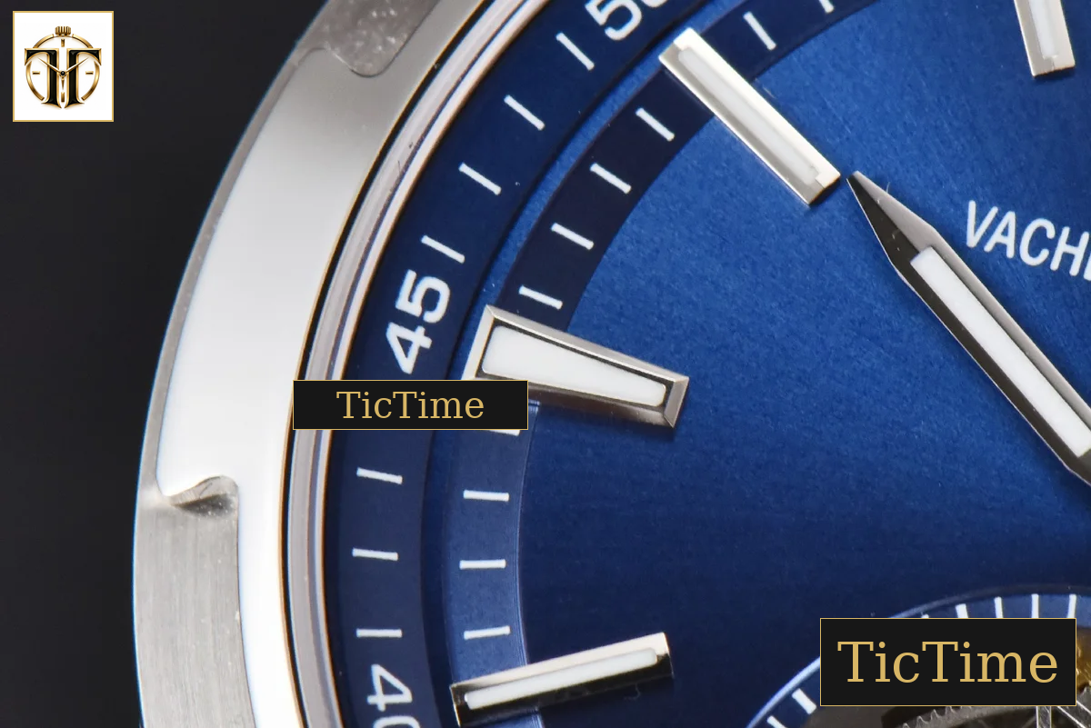 Overseas Tourbillon 6000V 42.5mm BBRF Blue Dial Blue Leather Strap Tourb — foto 6