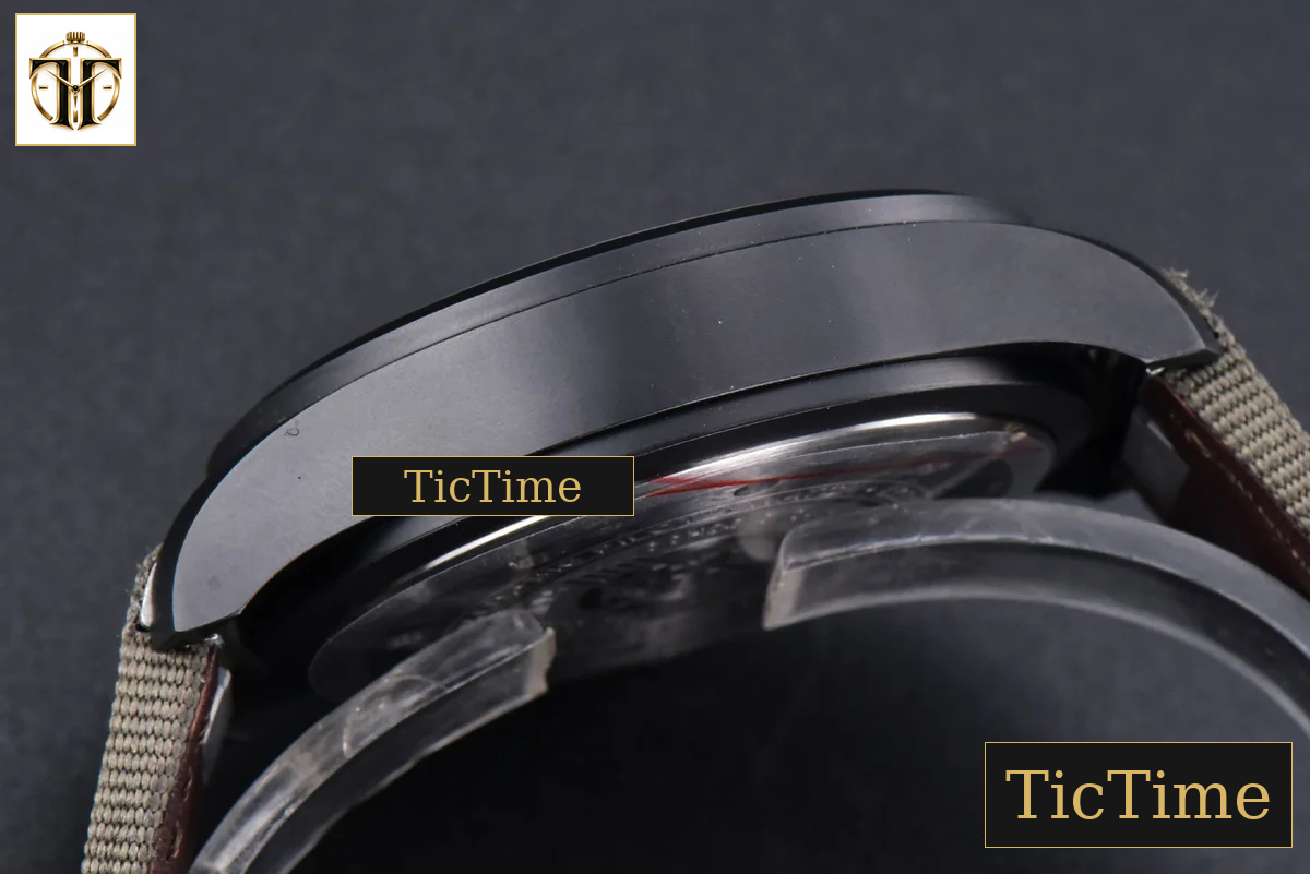 Top Gun IW326901 44mm M+F Ceramic Black Dial Green Nylon Strap A2892 — foto 13