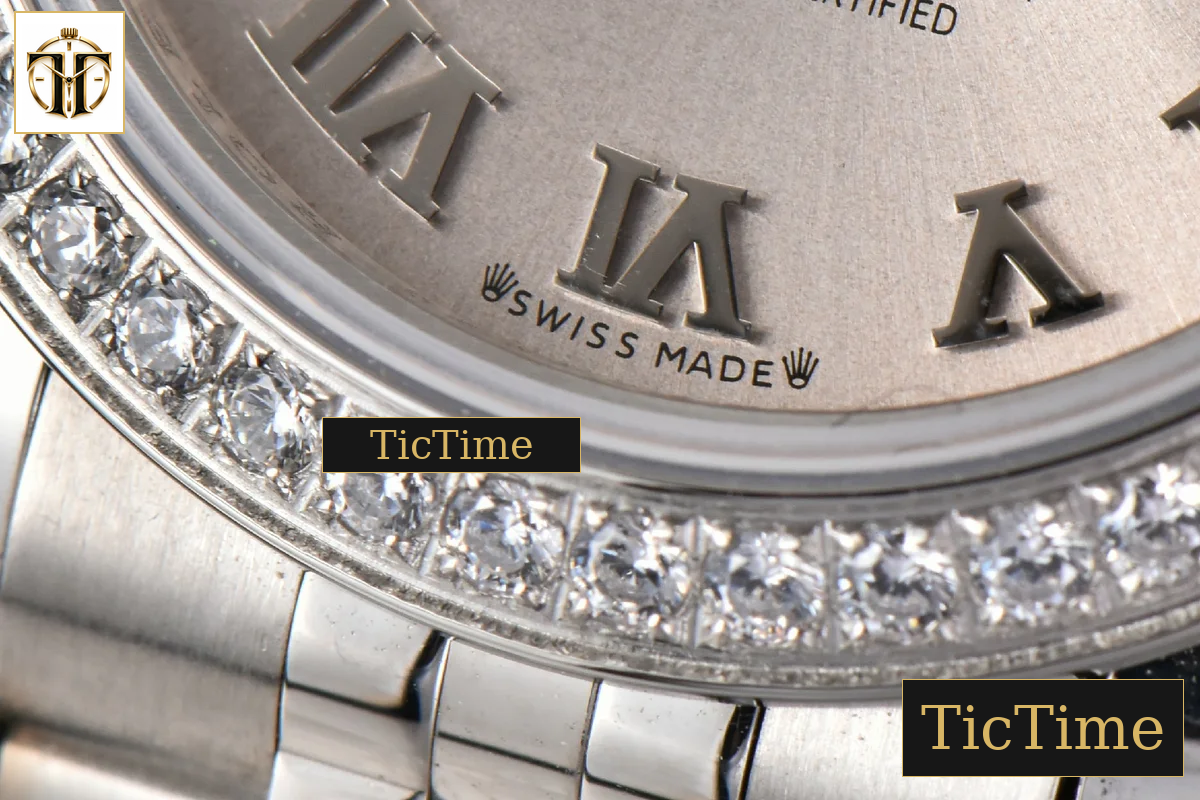 DateJust Ladies 28mm WF Diamond Silver Dial Roma Marker Jubilee Bracelet A2236 — foto 9