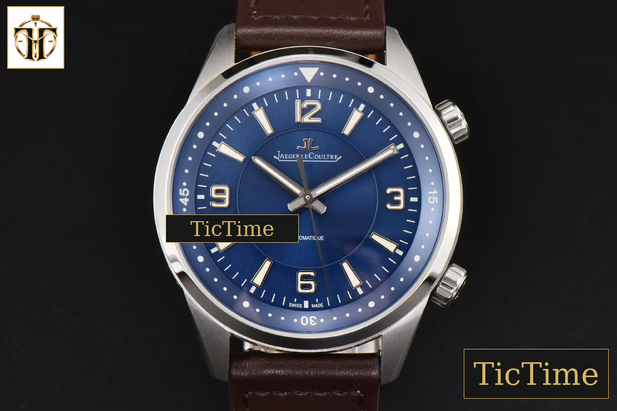 Polaris Geographic 40mm LTF Blue Dial Black Leather Strap Miyota 9015 — foto 2