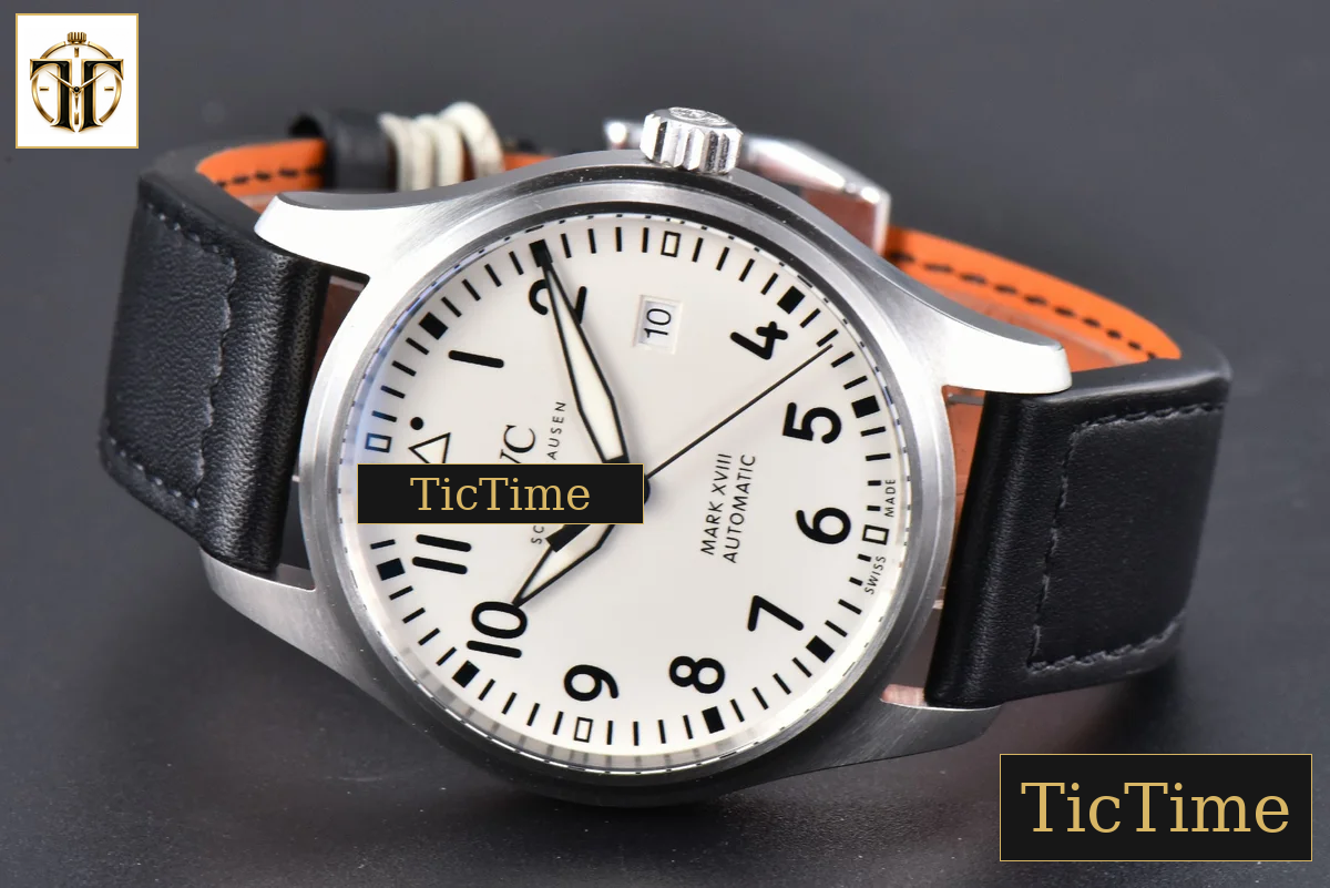 Mark XVIII IWC327012 40mm V7F White Dial Black Leather Strap A2892 — foto 13