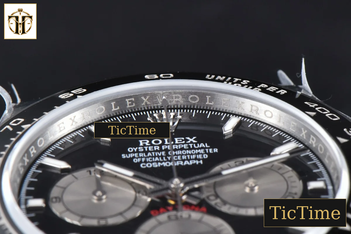 Daytona 126519 40mm BPF SS Black Dial Sliver Subdial Black Oysterflex Strap SH4131 — foto 13