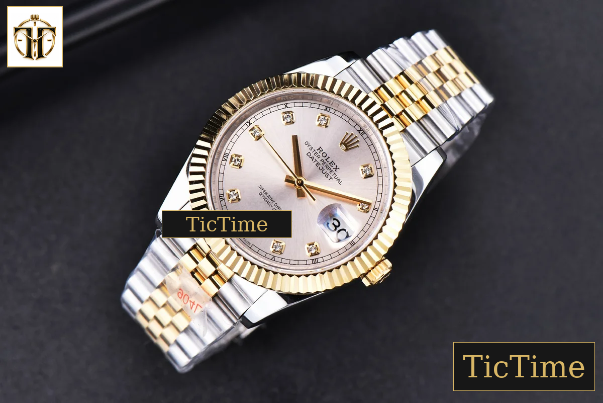 Datejust 41mm GMF YG/SS Silver Dial Diamond Marker Fluted Bezel Jubille Bracelet VR3235 — foto 4