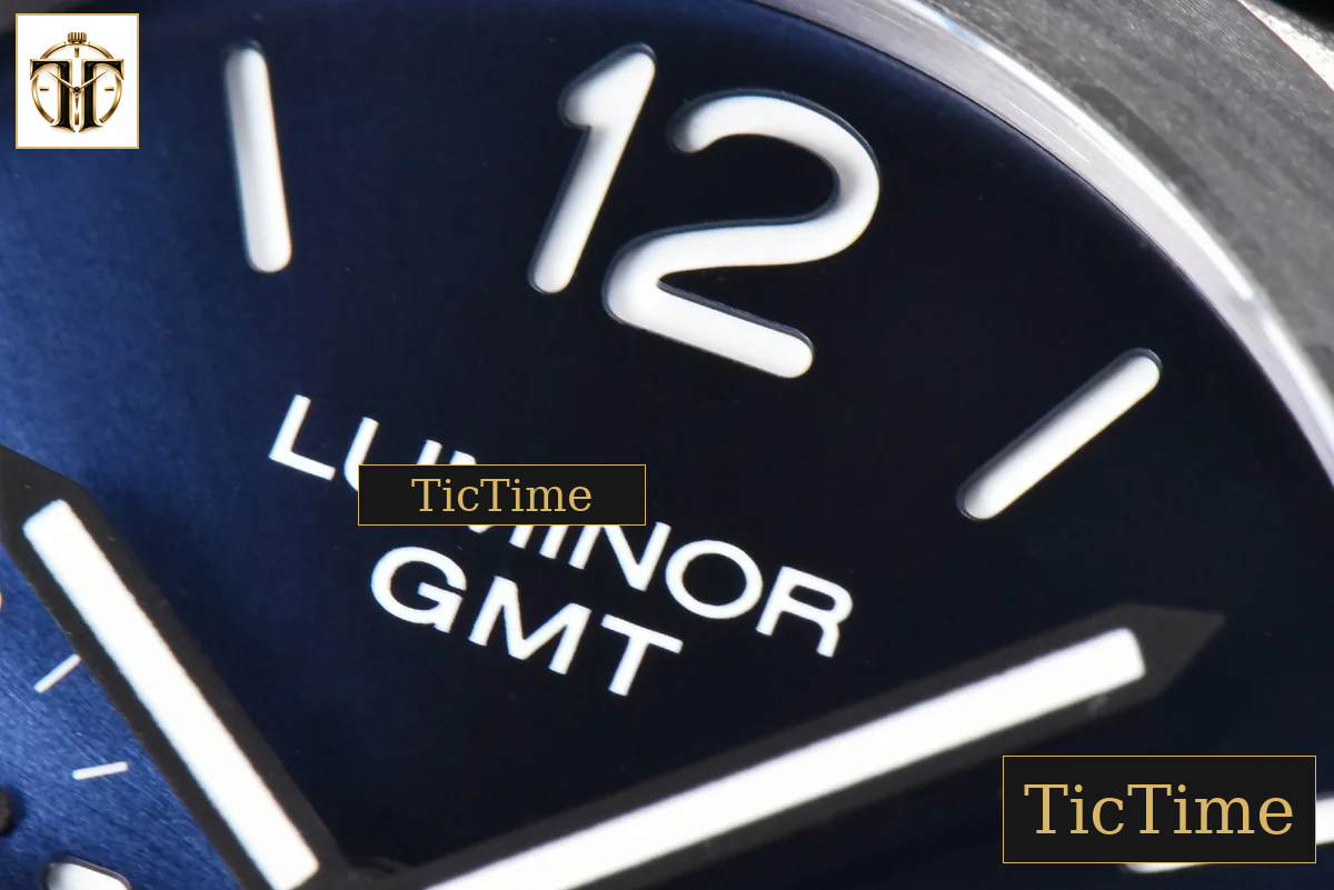 Luminor GMT PAM1279 42mm VSF Titanium Blue Dial Dark Blue Leather Strap P9011 — foto 5