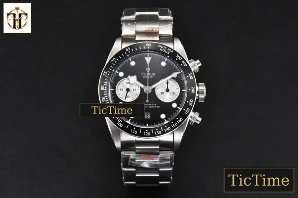 Foto frontal — Black Bay Chrono 41mm TWSF Black Dial SS Bracelet A7750