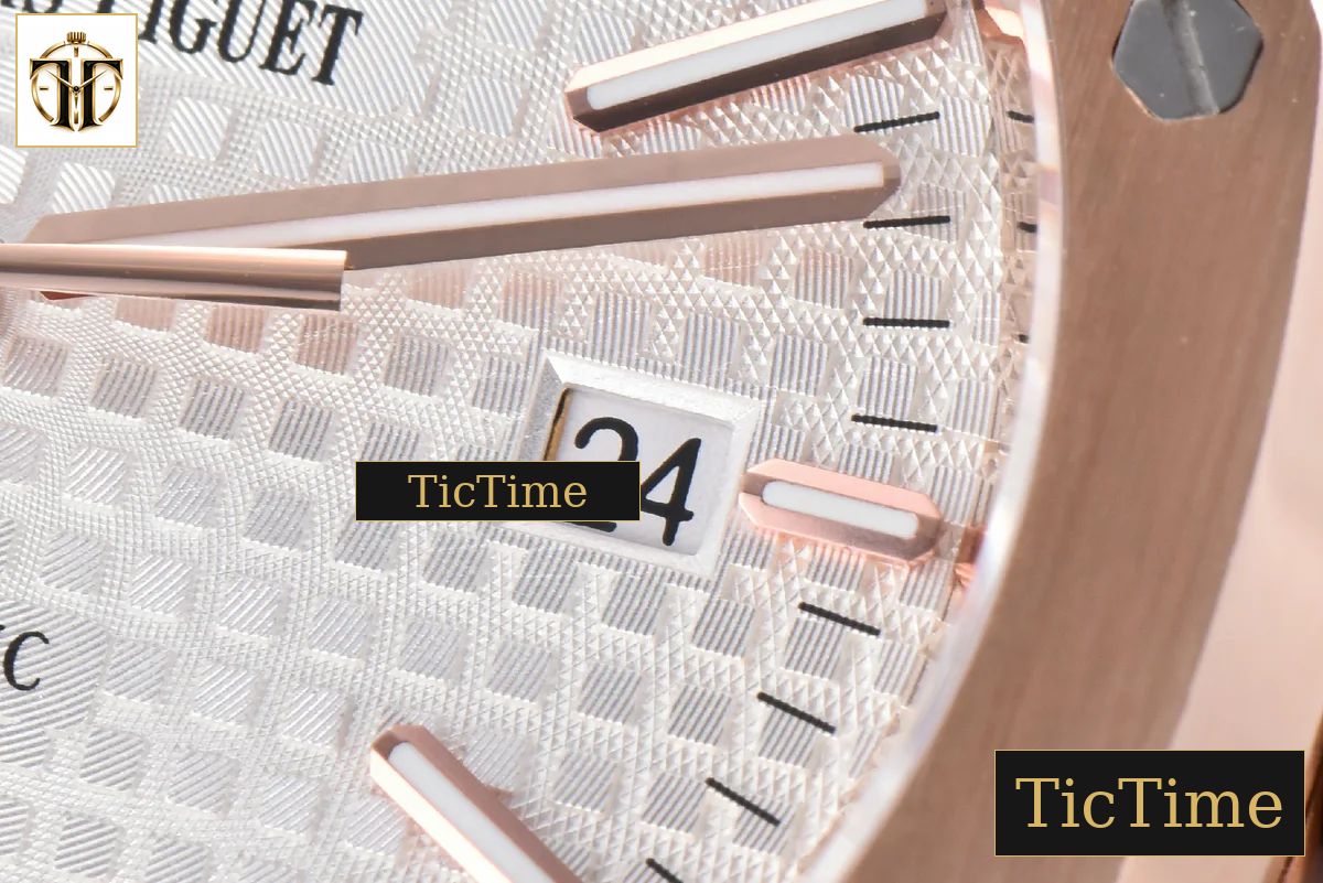 Royal Oak 15400 41mm IPF RG White Textured Dial RG Bracelet SA3120 — foto 9