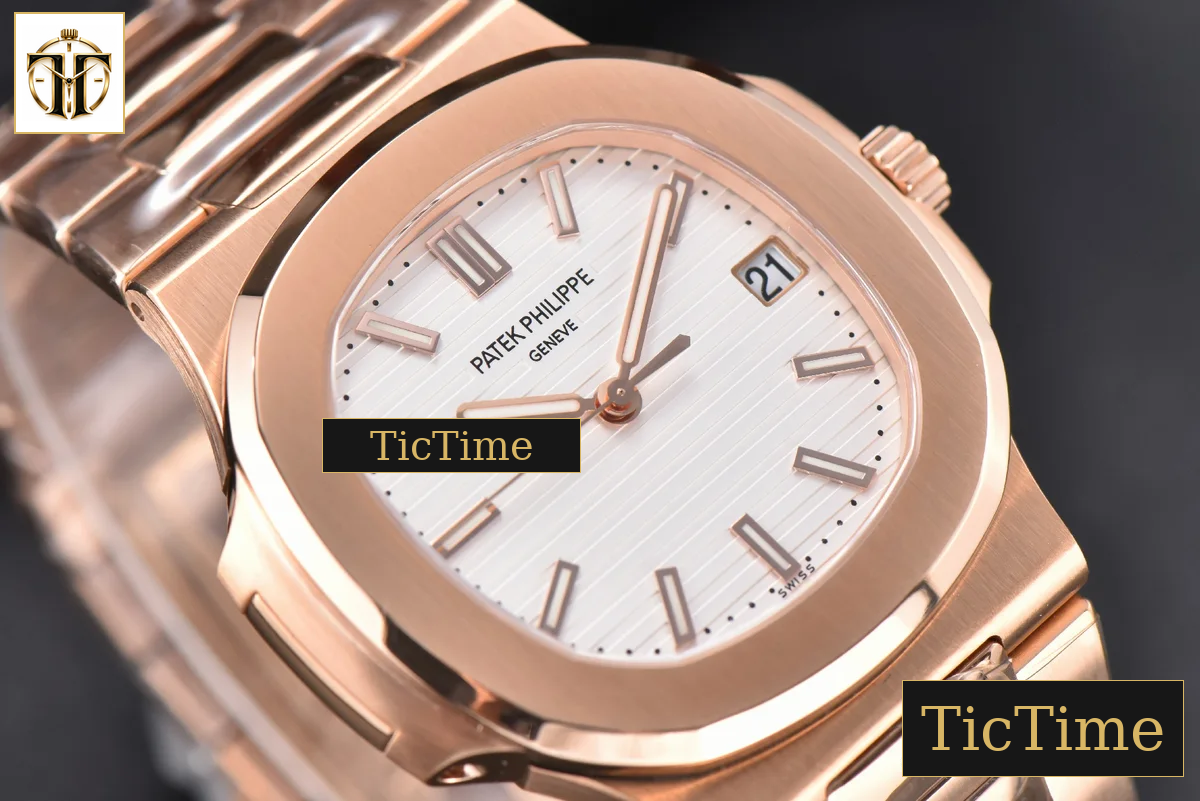Nautilus 5711/1R PPF White Textured Dial RG Bracelet V5 324CS — foto 10