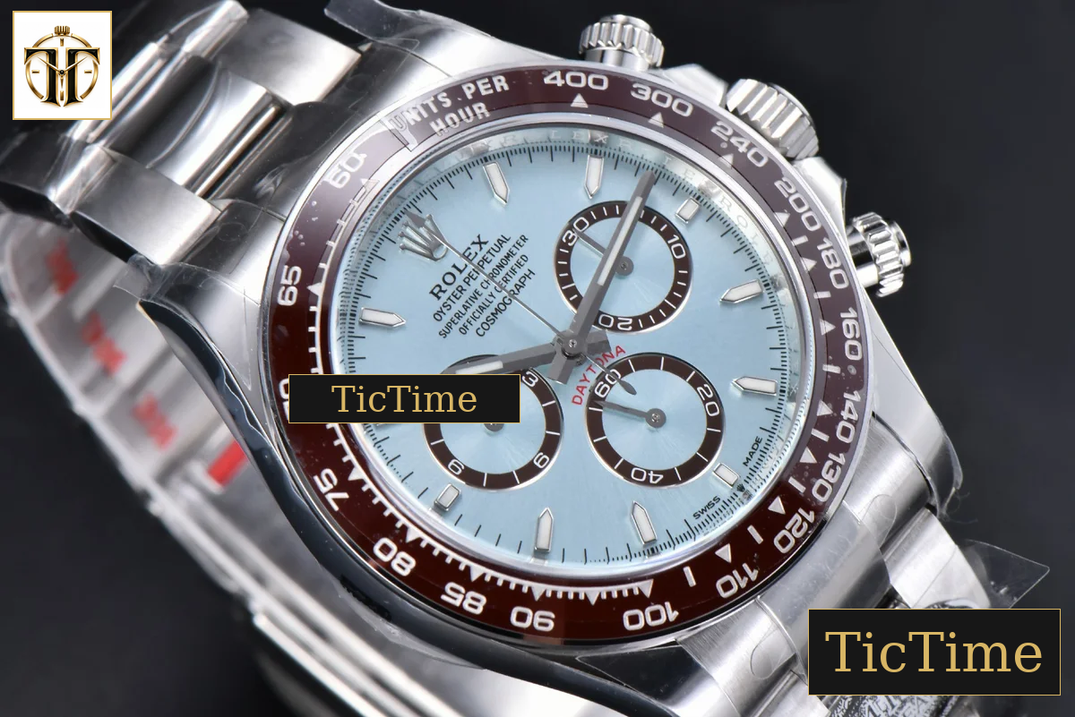 Daytona 126506 40mm Clean Factory Ice Blue Dial Lume Markers SS Bracelet DD4131 — foto 13