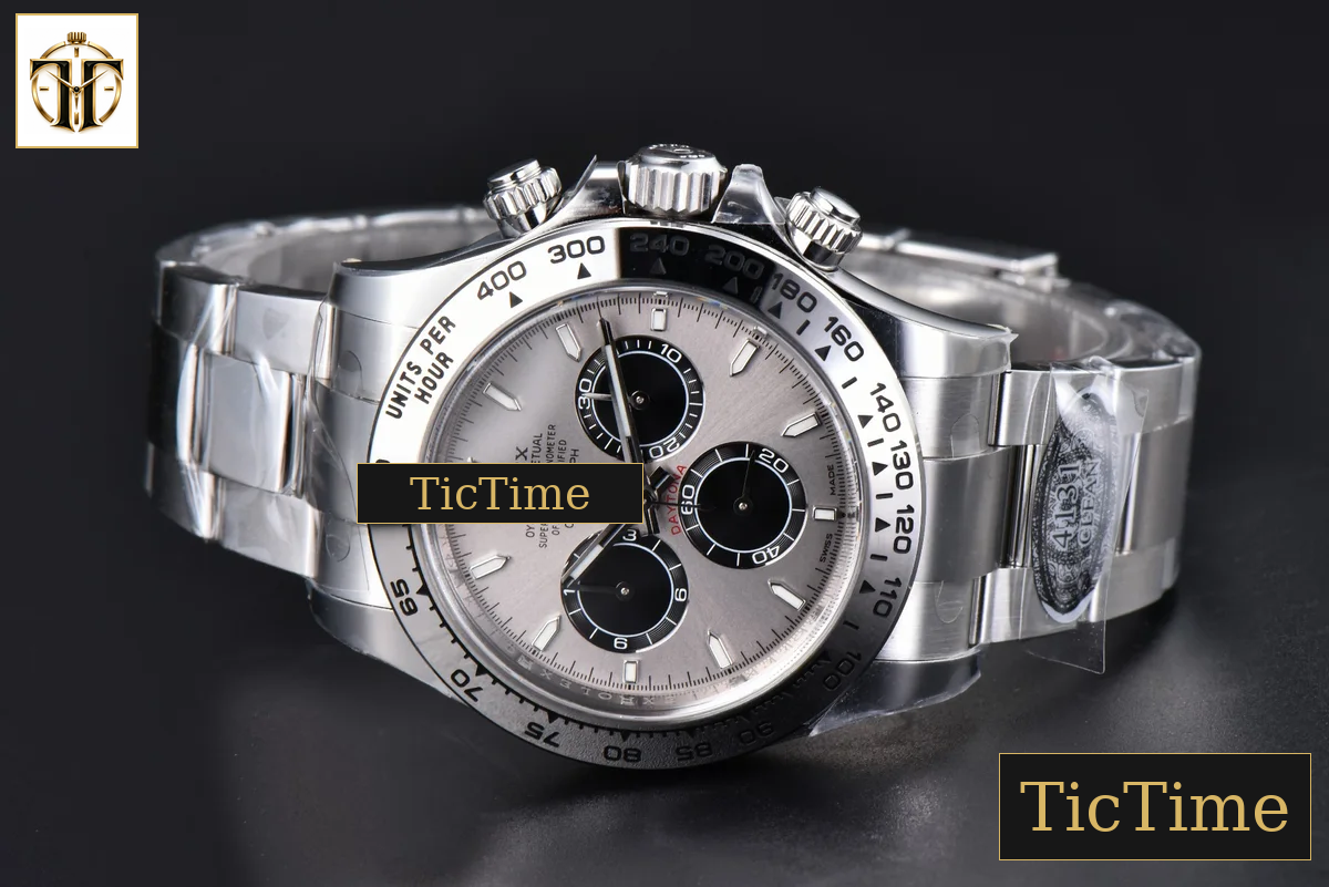 Daytona 126509 40mm Clean Factory Grey Black Subdial Lume Marker SS Bracelet DD4131 — foto 16
