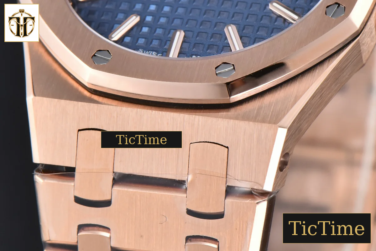 Royal Oak Ladies 67650OR 33mm ZF RG Blue Dial RG Bracelet Quartz — foto 10