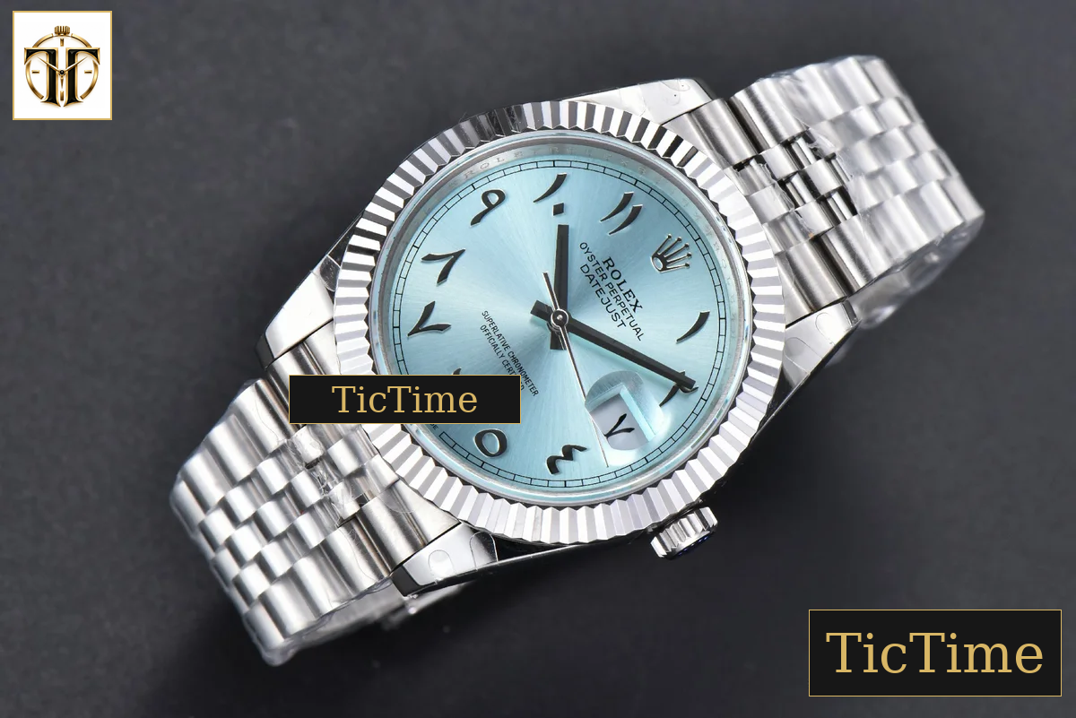 DateJust 126334 41mm BPF Ice Blue Arabic Dial Jubilee Bracelet A2824 — foto 15
