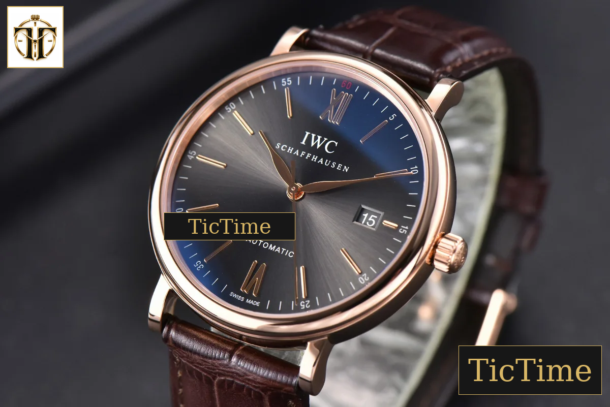 Portofino ‘150 Years’ 40mm V7F RG Gray Dial RG Markers Brown Leather Strap / A2892 — foto 4