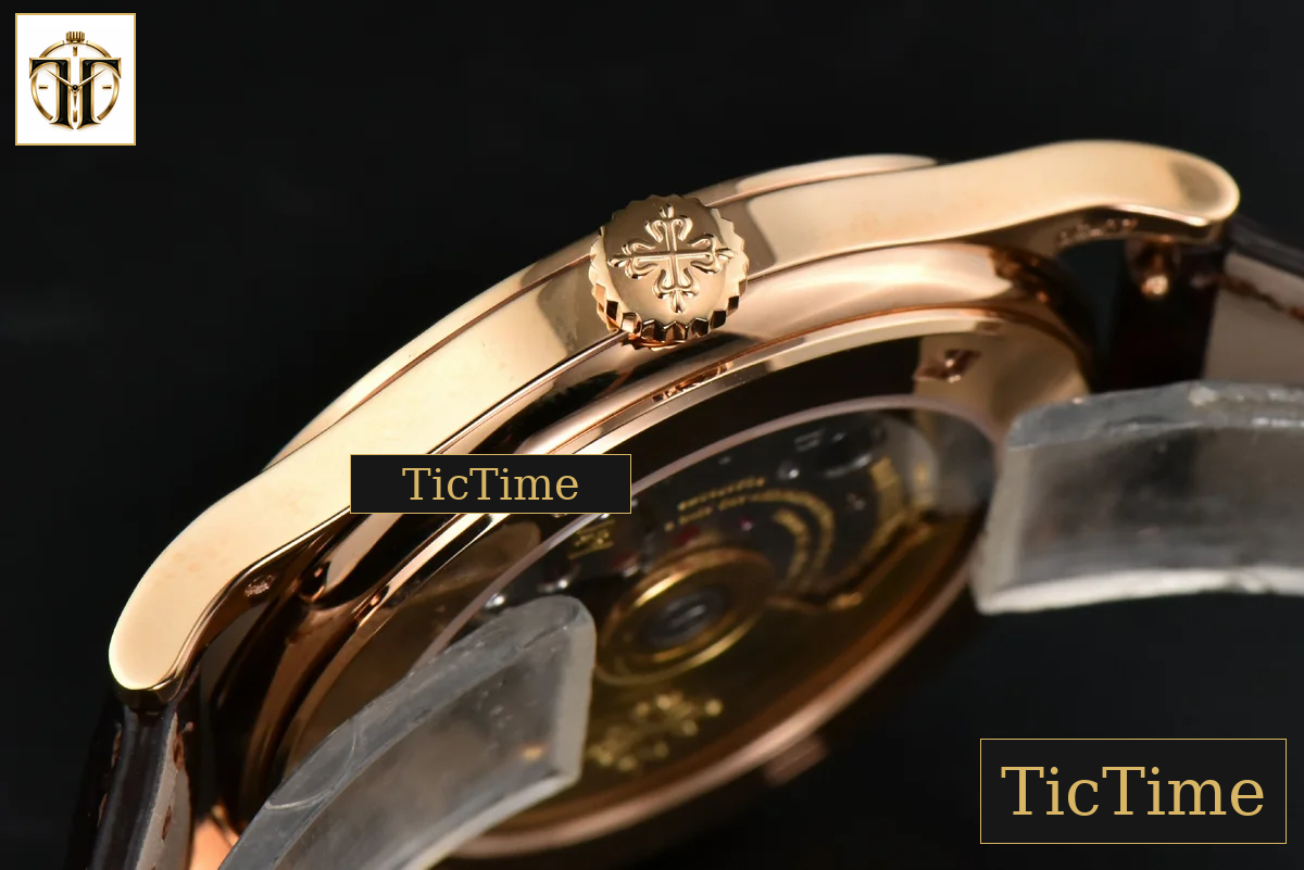 Calatrava 5296R 38mm ZF RG Beige Dial Brown Leather Strap 9015 — foto 11