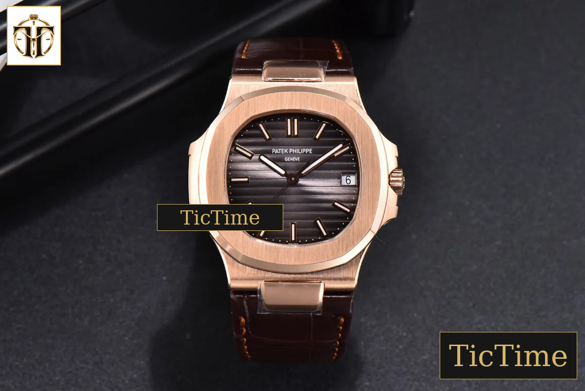 Nautilus 5711R 40mm 3KF Brown Dial Brown Leather Strap V3 A324 — foto 3