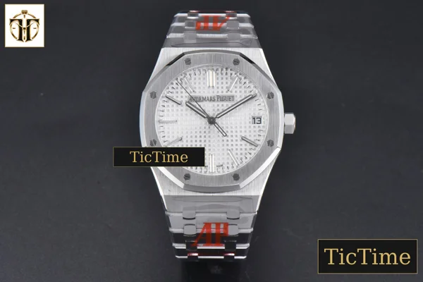 Foto frontal — Royal Oak “50th Anniversary” 15510 41mm ORF SS White Dial SS Bracelet SA4302