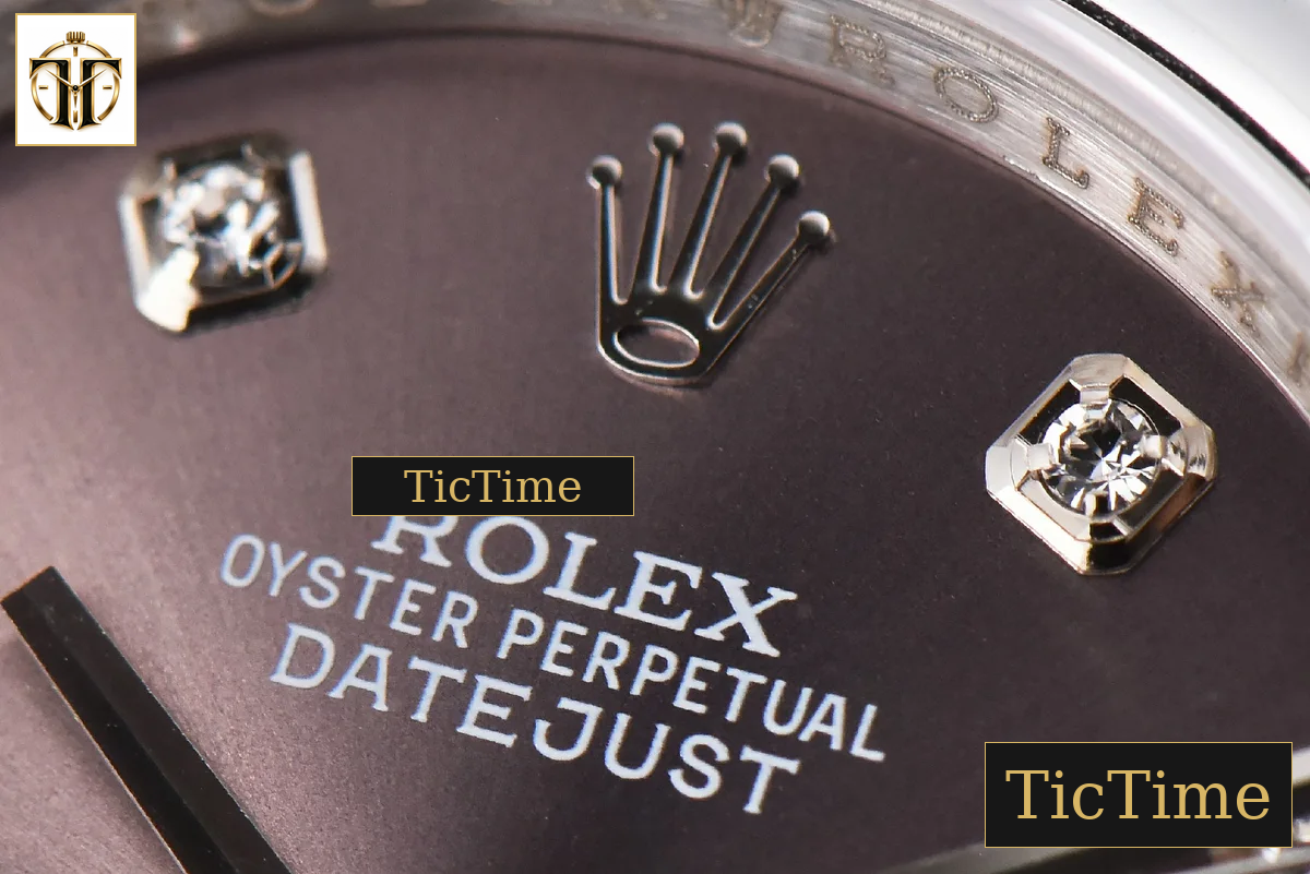 DateJust 36mm GMF SS Smooth Bezel Gray Dial Diamond Marker Oyster Bracelet VR3235 — foto 5