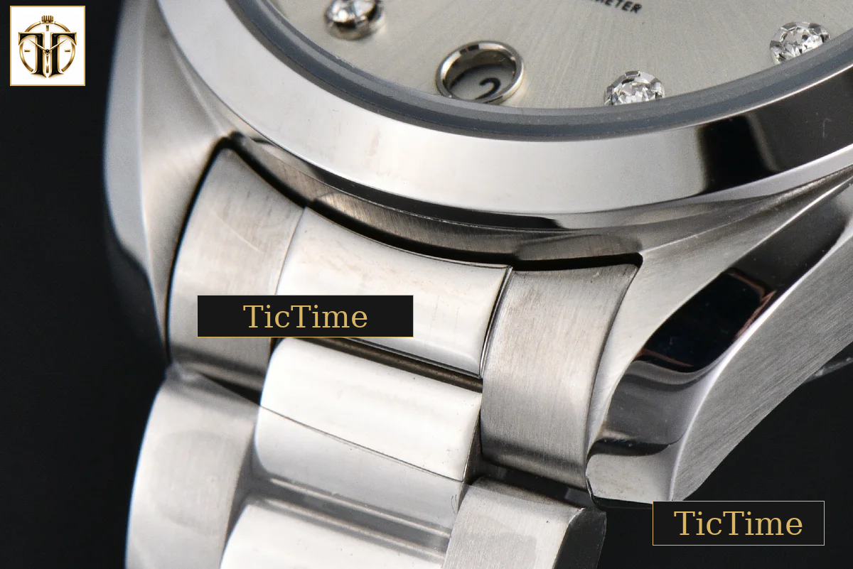Aqua Terra 150M Ladies 34mm VSF Silver Dial Diamond Marker SS Bracelet A8800 — foto 6