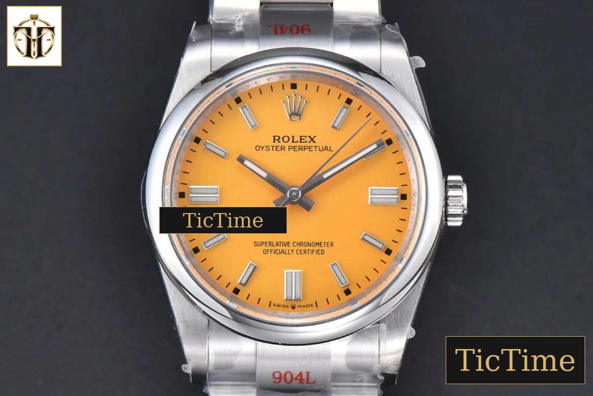 Oyster Perpetual 904L 126000 36mm GMF Yellow Dial SS Bracelet VR3230 — foto 2