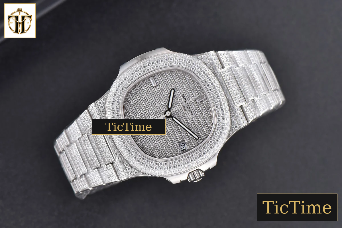 Nautilus 5719/1G PPF Full Diamonds Dial and Bracelet 324CS — foto 4