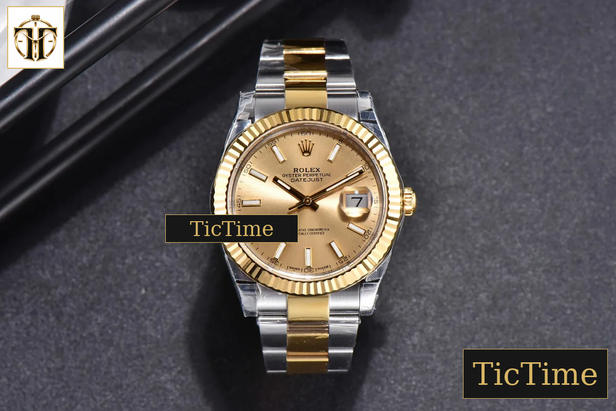 DateJust 126333 41mm VSF YG/SS Fluted Bezel YG Dial Oyster Bracelet VS3235 — foto 3